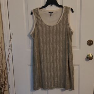 Daisy Fuentes metallic dress